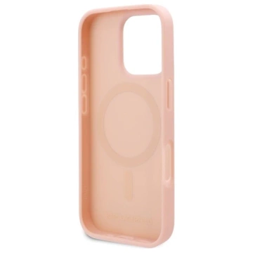 Etui Karl Lagerfeld do iPhone 16 Pro 6.3" Różowy Magsafe Hardcase Hot Stamp