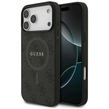Etui do iPhone 17 Pro Max Guess 4G Ring Classic Logo MagSafe Black