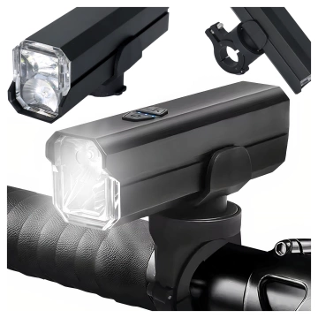 Lampka rowerowa Alogy przód LED przednia światło roweru bardzo mocna 1200lm 4000mah oświetlenie wodoodporna światełko na rower czarna