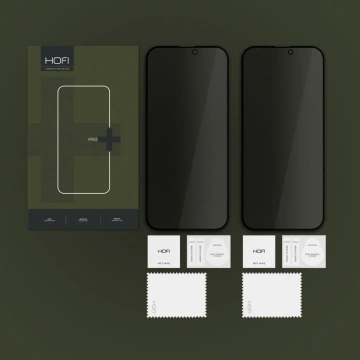 Szkło prywatyzujące Hofi Anti Spy Glass Pro+ 2-Pack do iPhone 16 Privacy