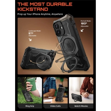 Etui Supcase Unicorn Beetle Grip Mag MagSafe do iPhone 17 Black