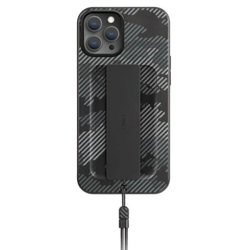 UNIQ Heldro Hülle für iPhone 12 Pro Max 6.7" Black Camo/Charcoal Camo Antimikrobiell