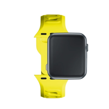 Pasek do smartwatcha 3mk Silicone Watch Strap do Apple Watch 42/44/45/49 mm Yellow