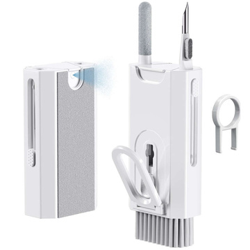 Multifunktionaler Reiniger Alogy Cleaner Set 8-in-1-Kopfhörer-Tastatur-Bildschirm-Reinigungsset für Telefone, Tablets, Laptops, Computer Weiß