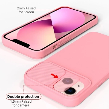 Etui futerał SLIDE do Apple iPhone 15 Plus jasnoróżowy