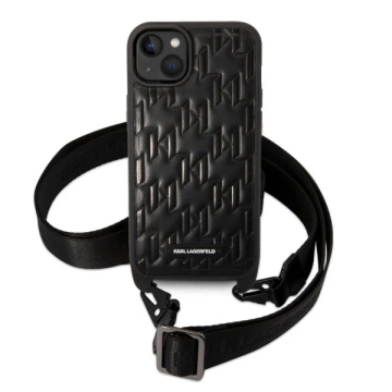 Etui Karl Lagerfeld KLHCP14MSTMMK do Apple iPhone 14 Plus 6,7" hardcase Monogram Plaque Logo Strap