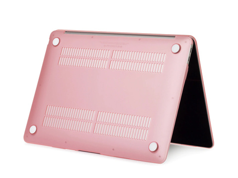 Etui Alogy Hard Case mat do Apple MacBook Air 13 2021 2020 M1 2019 2018 A2337 A2179 A1932 Różowy