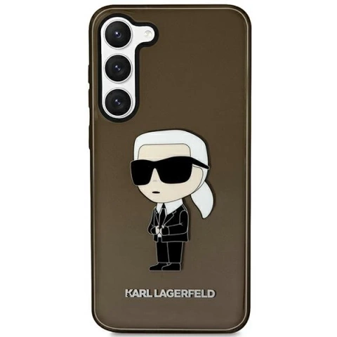 Etui ochronne na telefon Karl Lagerfeld KLHCS23MHNIKTCK do Samsung Galaxy S23+ Plus S916 czarny/black hardcase Ikonik Karl Lagerfeld
