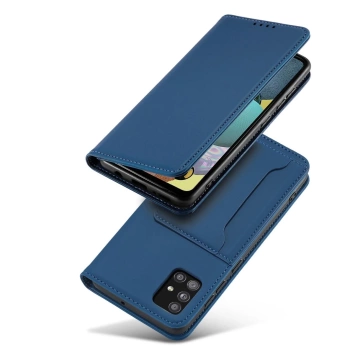 Magnetkartenetui für Xiaomi Redmi Note 11 Pro Pouch Card Wallet Kartenhalter Blau