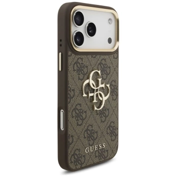 Etui Guess 4G Big Classic Logo Big Strap Metal Buttons do iPhone 17 Pro Max Brązowy