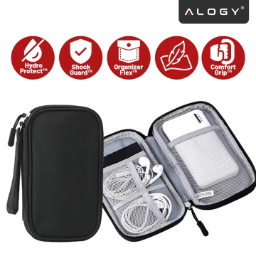 Laptop-Hülle, MacBook Air Pro 13,3 Zoll Alogy Hartschaum-Tasche, Schutzhülle für 13–14 Zoll Laptops, Schwarz