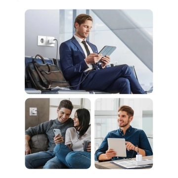 Ładowarka Ugreen Nexode mini sieciowa GaN 20W USB-C  PD 3.0 / QC 4.0 - Biała