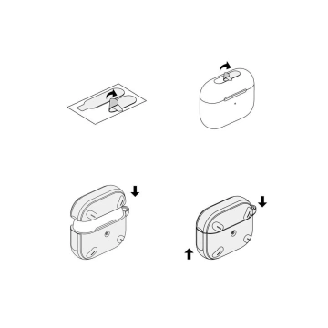 Etui ochronne na słuchawki Ringke Onyx Apple do Apple AirPods Pro 1 / 2 Black