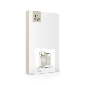 Etui do iPhone 14 Tech-Protect Silicone Pure MagSafe Latte