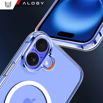 Etui do Apple iPhone 16 Plus obudowa Alogy Anti-Shock Hybrid Case do MagSafe + szkło hartowane