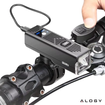 Alogy P12 Fahrradlicht schwarz Fahrradlicht vorne LED-Frontlicht Fahrradbeleuchtung wasserdicht IPX5