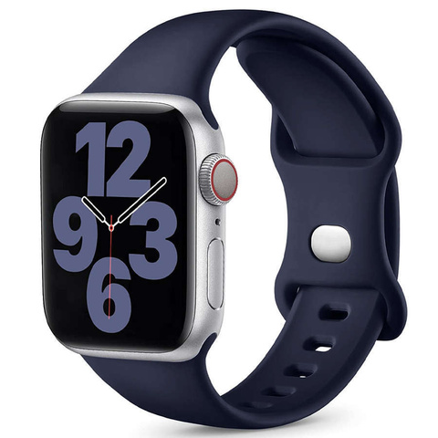 Sportowy pasek Alogy silikonowy do Apple Watch 38/40/41mm Granatowy