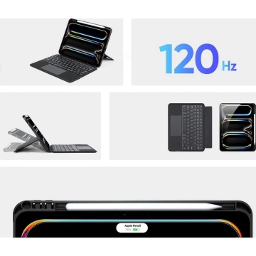 Etui ochronne z klawiaturą bluetooth do iPad Pro 11 (2024)  DUX DUCIS DK Czarne