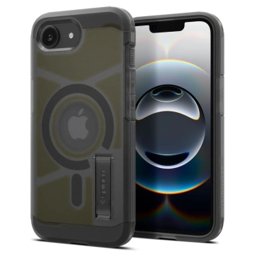 Etui do iPhone 16e Spigen Tough Armor Mag MagSafe Frost Black