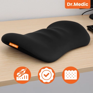 Poduszka do Samochodu pod Plecy Lędźwie DR.MEDIC LumbarRelax™ Ergonomiczna poduszka lędźwiowa na fotel krzesło do auta dla kierowcy pasażera