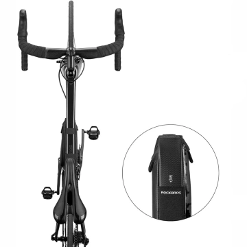 Rockbros B39-2 Rahmen-Fahrradtasche, 1,5 l, wasserdicht, Schwarz