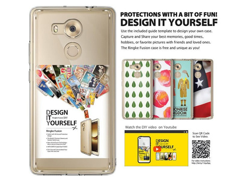 Etui Ringke Fusion Huawei Mate 8 Rauchschwarz