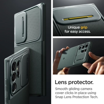Etui Spigen Optik Armor für Samsung Galaxy S24 Ultra Abyss Green