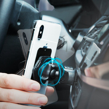 Universeller magnetischer Autohalter Spigen QS24 Magnetic CD Car für CD Black Slot