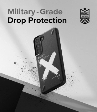 Ringke Onyx Design wytrzymałe etui pokrowiec Samsung Galaxy S22+ (S22 Plus) czarny (Graffiti)