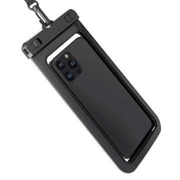 Etui wodoodporne wodoszczelne na telefon 3mk Case Hydro do 7 cali IPX8 saszetka przezroczyste okienko Czarne