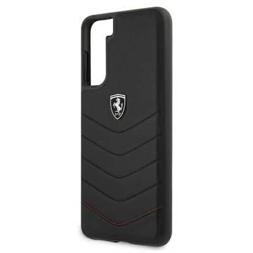 Etui na telefon Ferrari Hardcase do Samsung Galaxy S21 Plus czarny/black hardcase Off Track Quilted