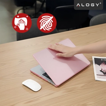 Etui do Apple MacBook Air 13 / 13.3" 2018–2021 (M1 A2337/A2179/A1932) – elastyczna, matowa obudowa ochronna, lekka i odporna – Alogy AirGuard™ Różowy