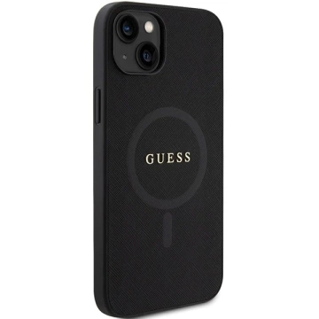 Etui Guess GUHMP15MPSAHMCK für iPhone 15 Plus 6,7" Hardcase Saffiano MagSafe Zarny/Schwarz