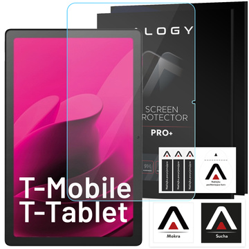 2x gehärtetes Glas für T-Mobile T Tablet 5G 10,36" Tablet-Bildschirm Alogy Displayschutzfolie Pro 9H