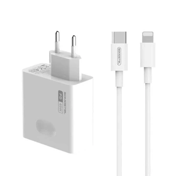 Wandladegerät 65 W iPhone auf Typ-C-Kabel Somostel Power Deliver Q15 PD Weiß
