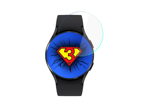 Displayschutzfolie x3 3mk Uhrenschutz für Samsung Galaxy Watch 4 44 mm