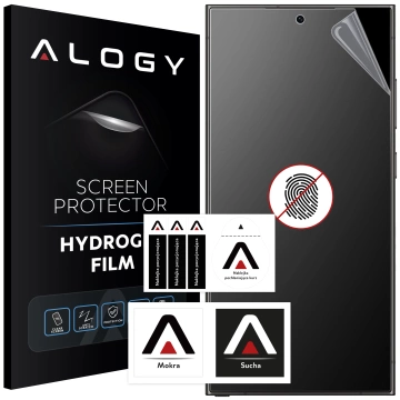 „MATTE“-Folie für Samsung Galaxy S24 Ultra Hydrogel Alogy HydroSkin Matte Pro™ Display für „FINGERPRINT FREE“-Hülle