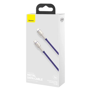 Kabel USB-C do Lightning Baseus Cafule, 20W, 2m (fioletowy)