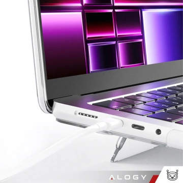 Etui matowe z podstawką Alogy ProStand™ obudowa do MacBook Air 13.3" (A1932/A2179/A2337) Przezroczyste