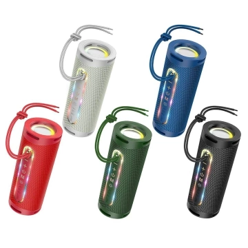 Hoco HC9 przenośny głośnik Bluetooth 5.1 RGB, 2×5 W, 1800 mAh, FM/TF/AUX