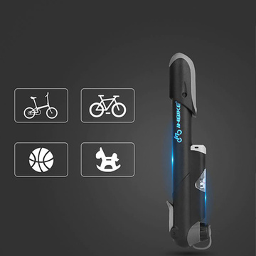 Pompka rowerowa ręczna Alogy Bike Pump z miernikiem ciśnienia powietrza Czarna