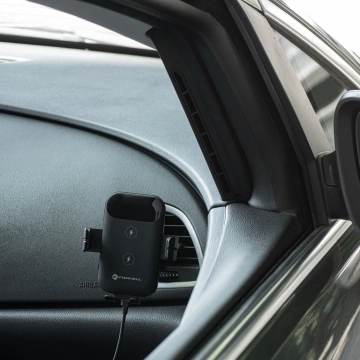 Uchwyt Samochodowy Ładowarka FORCELL F-GRIP HS4 Indukcja 15W czarny