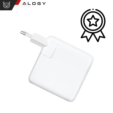 Alogy Universal-Ladekabel für Apple MacBook, 2 m, USB-C auf USB-C, Schnellladefunktion (Power Delivery PD), 96 W, Weiß