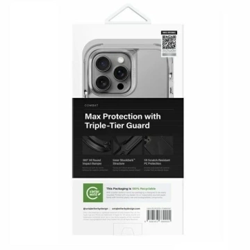 UNIQ Combat Case für iPhone 16 Pro Max 6,9" Magclick Charging Grau/Steingrau