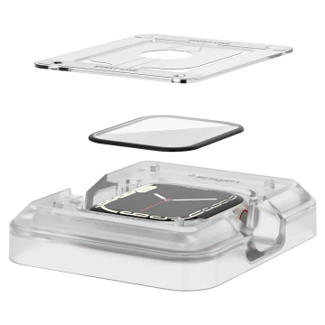Szkło hybrydowe spigen proflex ”ez fit” 2-pack apple watch 7 / 8 (41 mm)