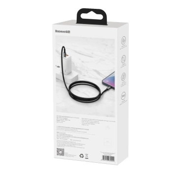 Baseus kabel USB Typ C - USB Typ C szybkie ładowanie Power Delivery Quick Charge 100 W 5A 2m czarny (CATWJ-A01)