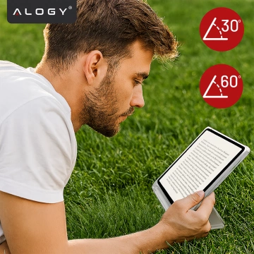 Etui do Apple iPad 11gen. 11" 2025 / 10gen. 10.9" 2022 Ochronne Hybrydowe z Miejscem na Rysik, Składana Okładka, Funkcja Podstawki, Alogy HybridBook™ Case  – Szare