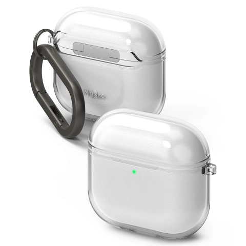 Etui do Apple AirPods 4 Ringke Air Clear + Karabińczyk