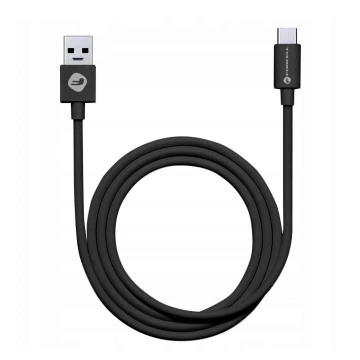 USB-A-auf-USB-C-Kabel Forcell 3.0 QC 3A 1 m TPE Fast Tube Schwarz
