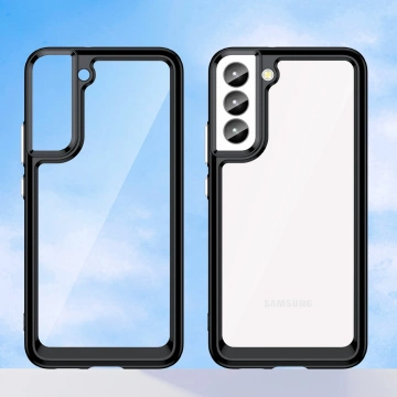 Etui ochronne na telefon Outer Space Case do Samsung Galaxy S23+ Plus pokrowiec z elastyczną ramką czarne